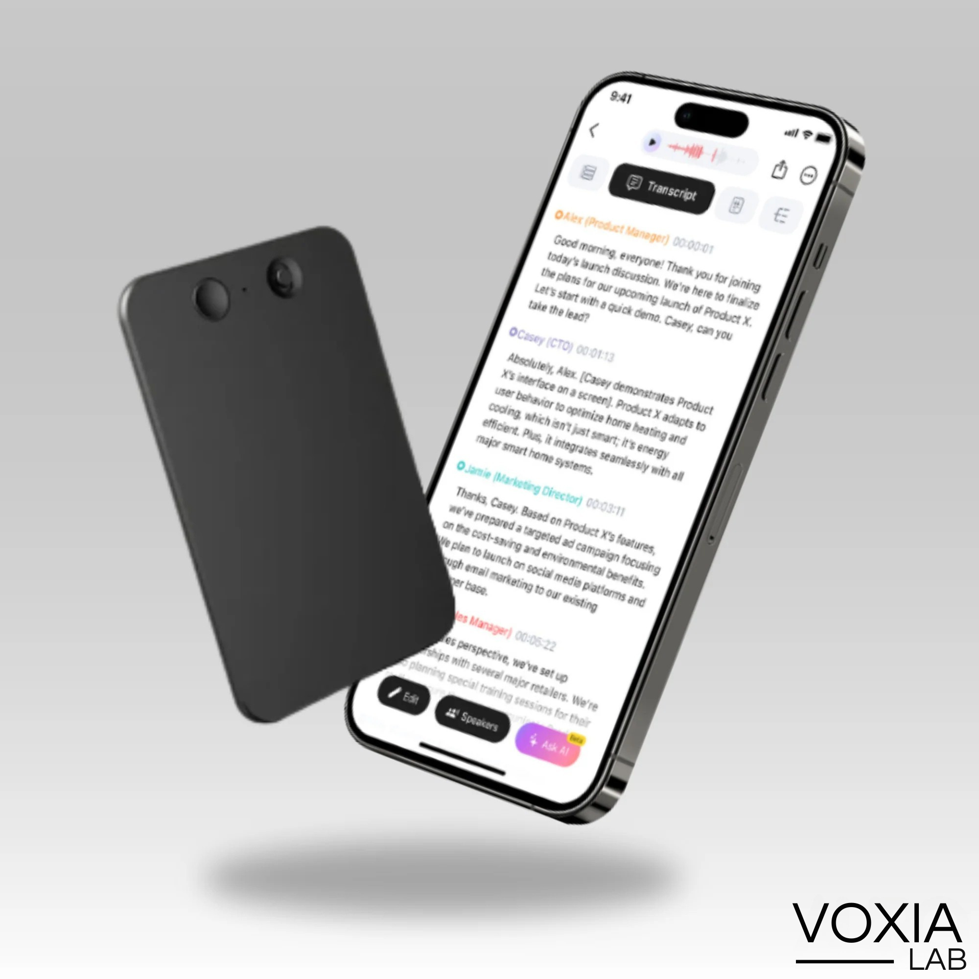 VoxiaNote™ Assistant IA